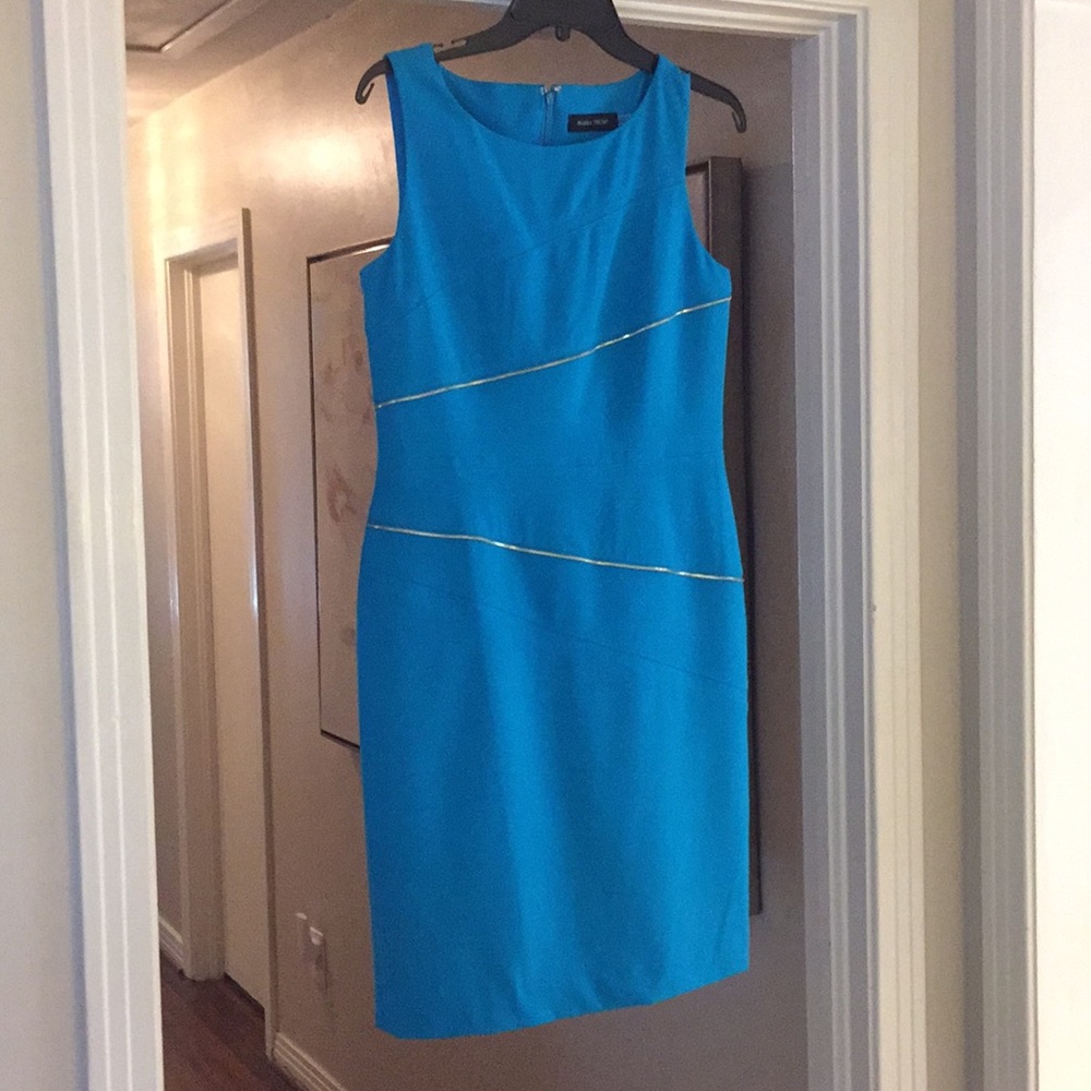NWT - Ivanka Trump - Blue/Turquoise Dress - Sz 8
